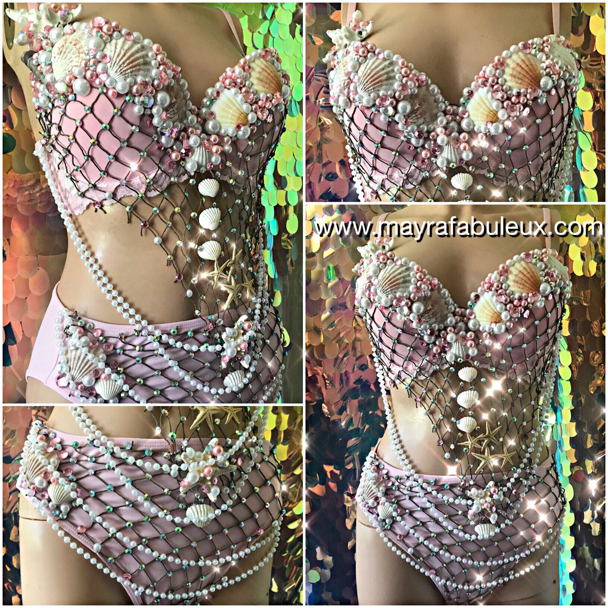 Pink Mermaid Bra -   Mermaid bra, Mermaid costume diy, Mermaid  halloween