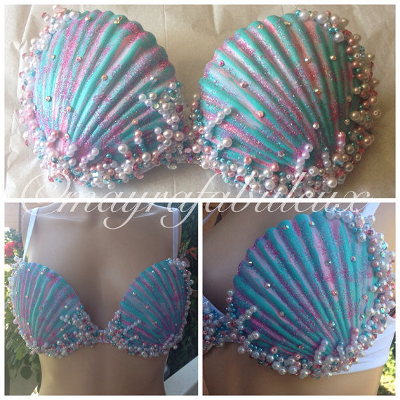 Pin by sarah on DIY  Mermaid shell bra, Mermaid shell, The little