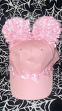 Pink Bows Minnie Ears Hat, Coquette Minnie Ears Hat