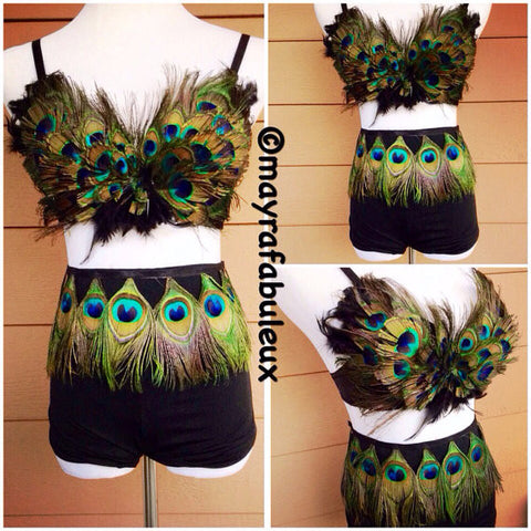 Angel Bra with Matching Feather Bottoms, Angel Outfit – mayrafabuleux