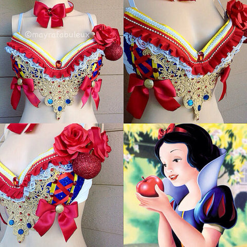 Belle Ornate Costume Rash Guard Sports Bra Leggings Disneybound
