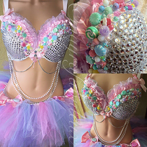 Mint Mermaid Rave Bra and Skirt - Complete Rave Outfit – mayrafabuleux