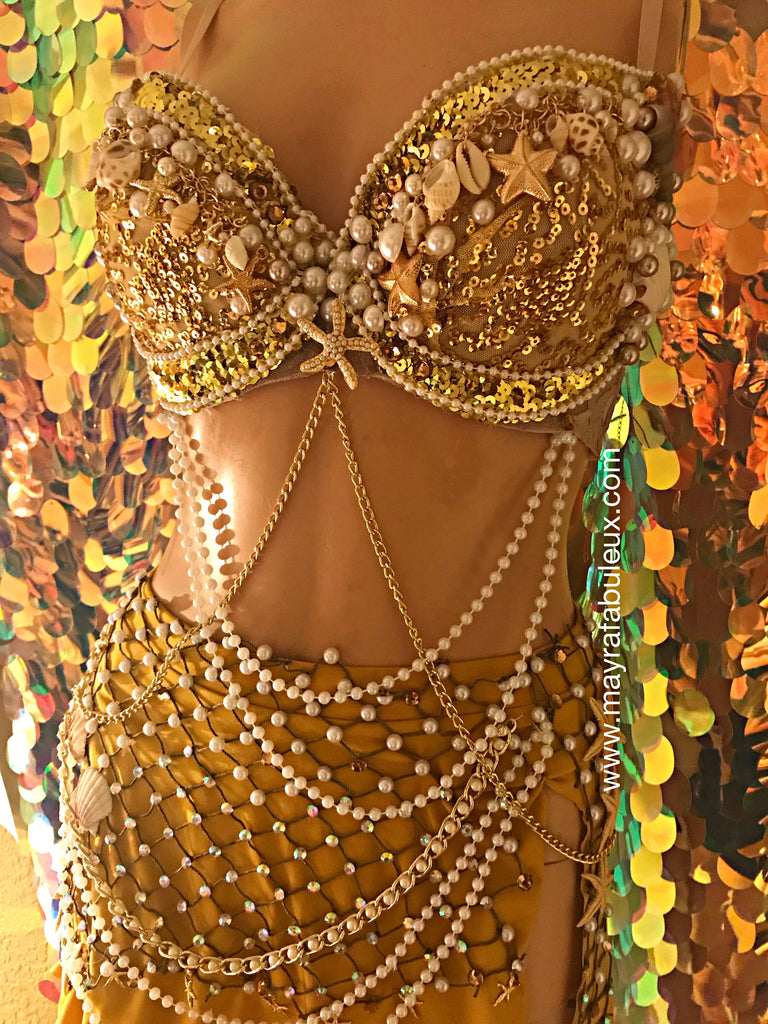 Egyptian Dream Rave Bra and Long Skirt Complete Outfit – mayrafabuleux