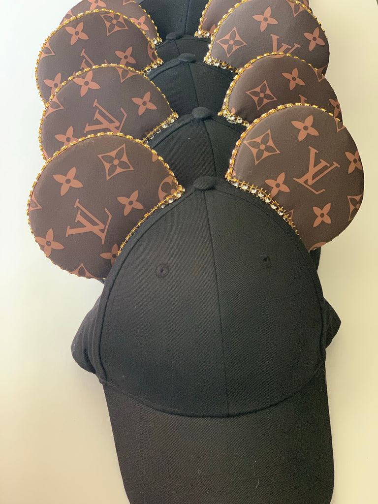 Two Tone Louis V Mickey Ears Adjustable Hat
