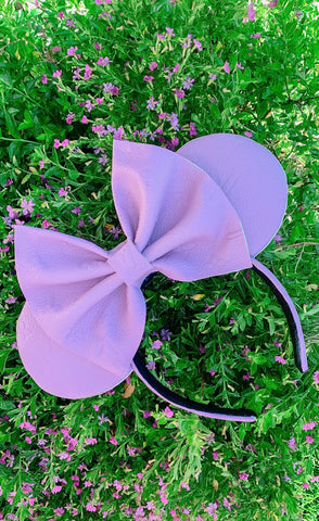 Black and Silver Louis V Leather Minnie Ears, Designer Minnie Ears –  mayrafabuleux