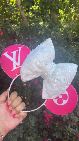 Pastel Pink Louis V Minnie Ears, Designer Minnie Ears – mayrafabuleux